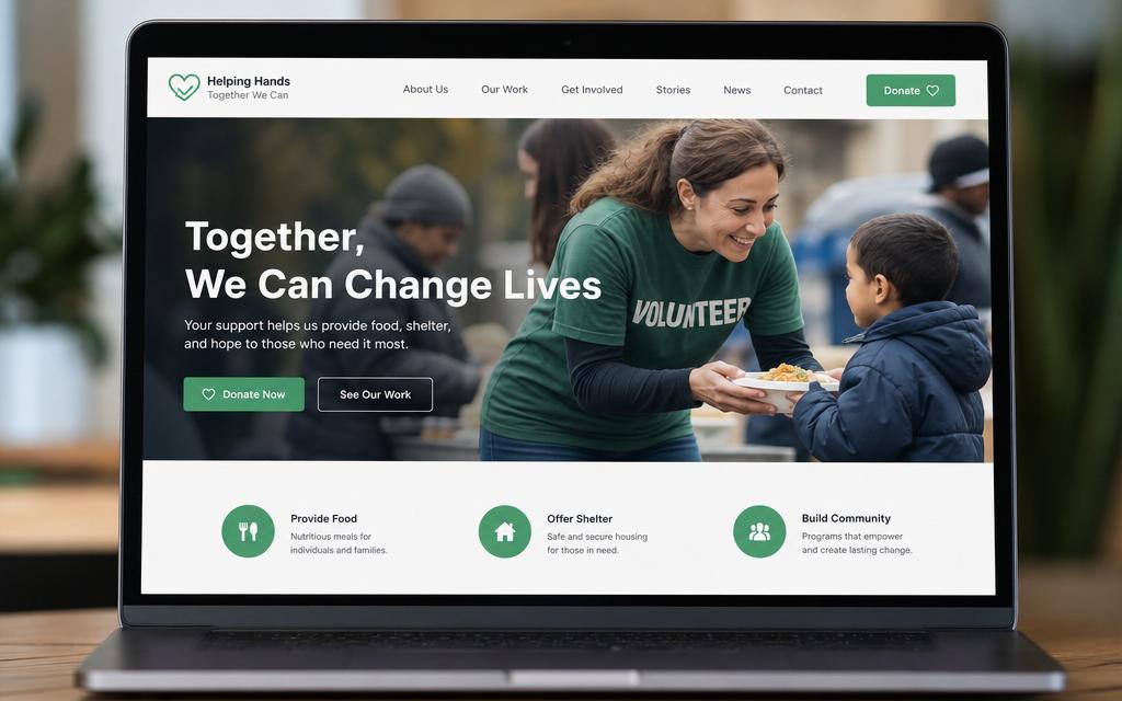 Charities & Non-profits website example