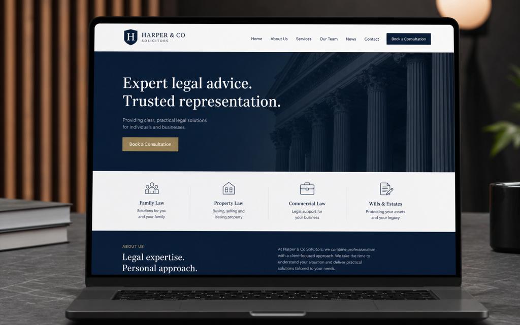 Solicitors & Consultants website example